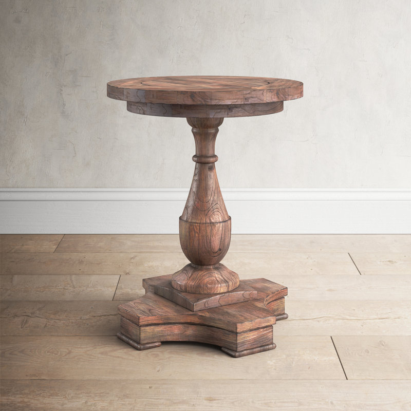 Birch Lane™ Shameka Solid Wood Pedestal End Table & Reviews Wayfair